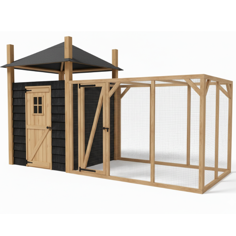 Kippenhok Hooiberg Bouwpakket Vera XL - 507x215x300cm