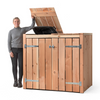 Container Ombouw Hout Volente 2 Containers - Kliko Ombouw - Dubbel Demi