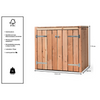 Container Ombouw Hout Volente 2 Containers - Kliko Ombouw - Dubbel Demi