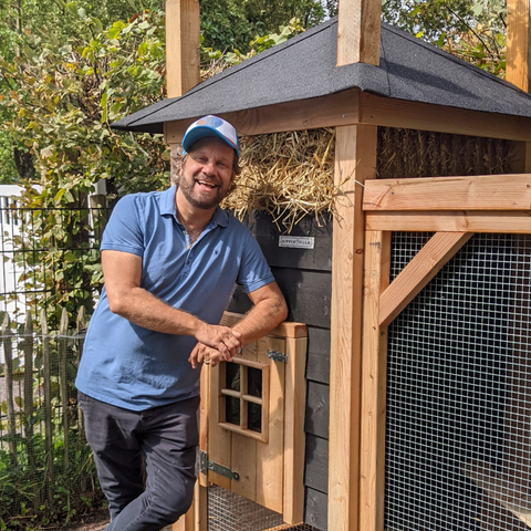 Konijnenhok hooiberg carlo dubbelhok voldux