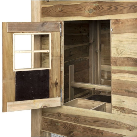 Konijnenhok hooiberg carlo dubbelhok voldux