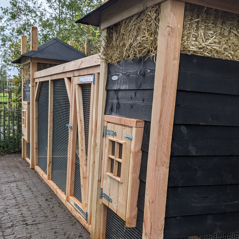 Konijnenhok hooiberg carlo dubbelhok voldux