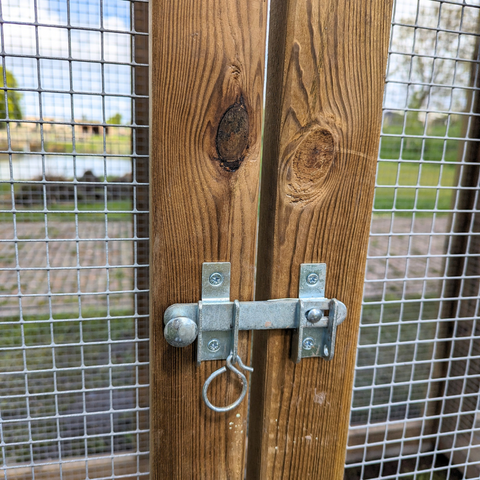 konijnenhok buiten hooiberg dubbel hok dubbel konijnenren cor voldux 822x125x225cm