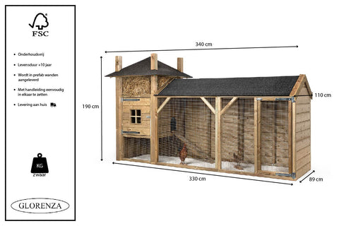 Kippenhok Hooiberg Bouwpakket Glorenza Joost
