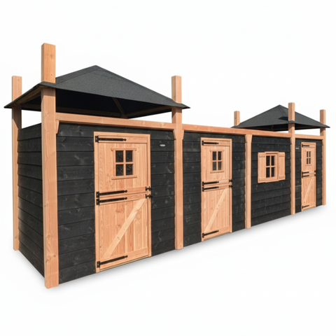 Kippenhok Hooiberg en Houten Schuur Bouwpakket Danielle