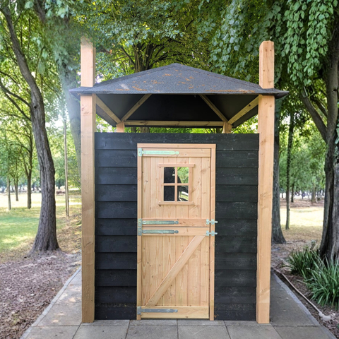 Konijnenhok Hooiberg Bouwpakket Vera - 215x215x300cm