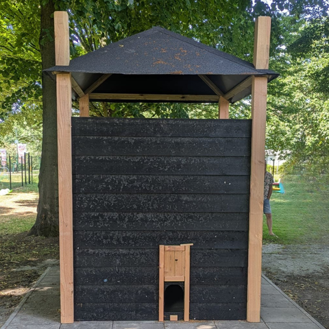 Konijnenhok Hooiberg Bouwpakket Vera - 215x215x300cm