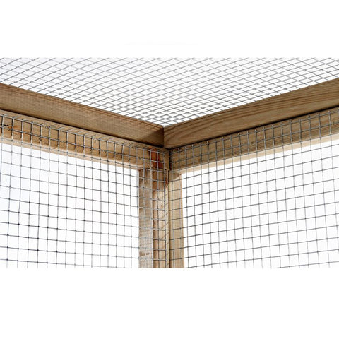 Houten kippenren Noud XL Glorenza met Nachthok  - 448x179x183cm