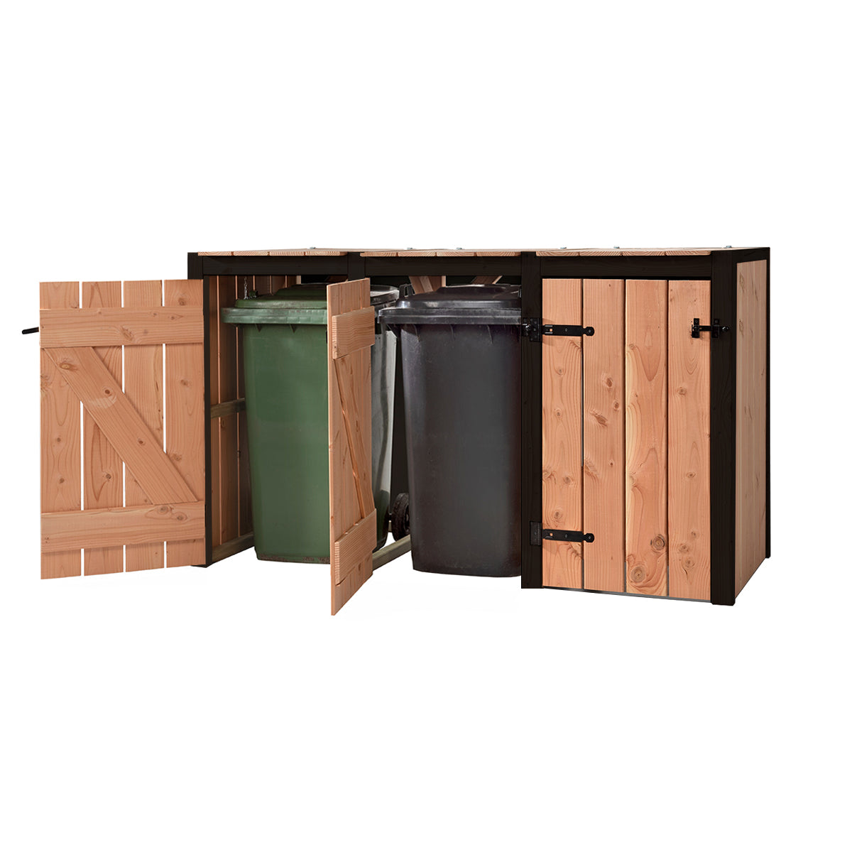 Container Ombouw Hout Volente 3 Containers - Kliko Ombouw Drie Dubbel ...