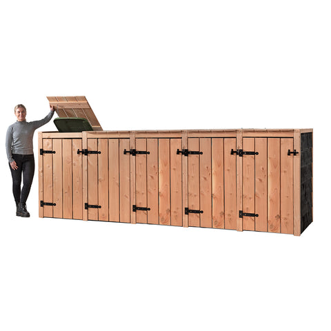 Container Ombouw Hout Volente - 5 Containers - Kliko Ombouw Lara