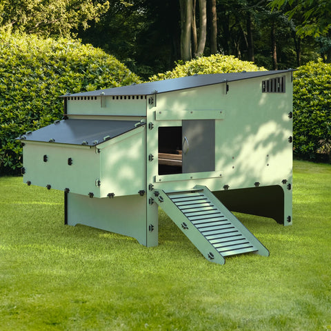 Nestera Kunststof Kippenhok Aspen: kippenhok voor 10 kippen - 150x98x100cm