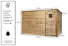 Kippenhok en Houten Schuur VolenteLucas XL - 318x210x197cm