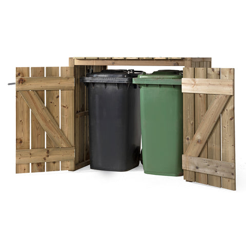 Container Ombouw Hout Volente 2 Containers - Kliko Ombouw Dubbel Walter